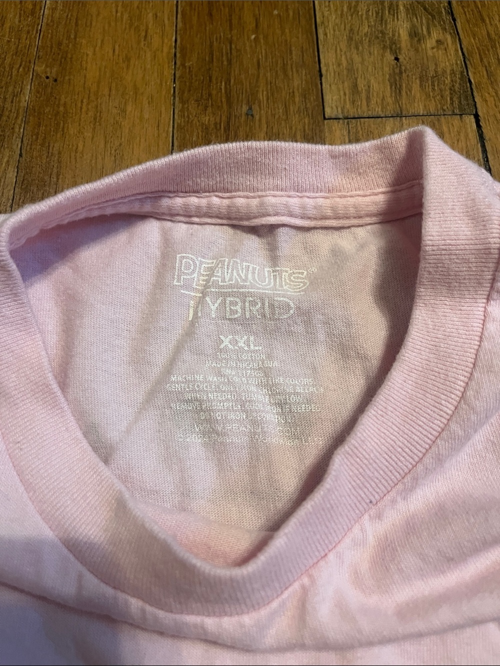 Peanuts Men's Light Pink 'Happy Camper' Graphic Tee - Picture 4 of 8